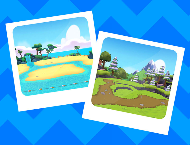 Sunny Shores and Wayover Woods locations for igloos